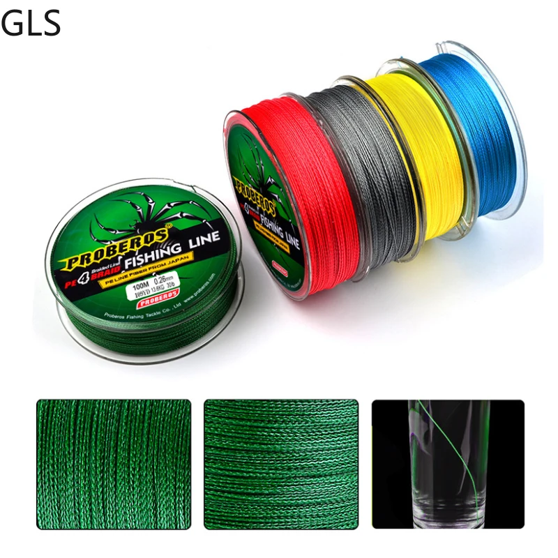 Braided Line - 100M 0.1mm-0.6mm 땋은 낚싯줄 6LB-100LB 일본