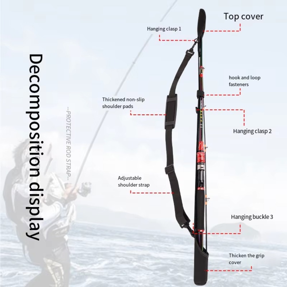 조절 가능한 낚싯대 보관 가방 휴대용 어깨 벨트 보호대 - Fishing Line Spool 리뷰 및 가격