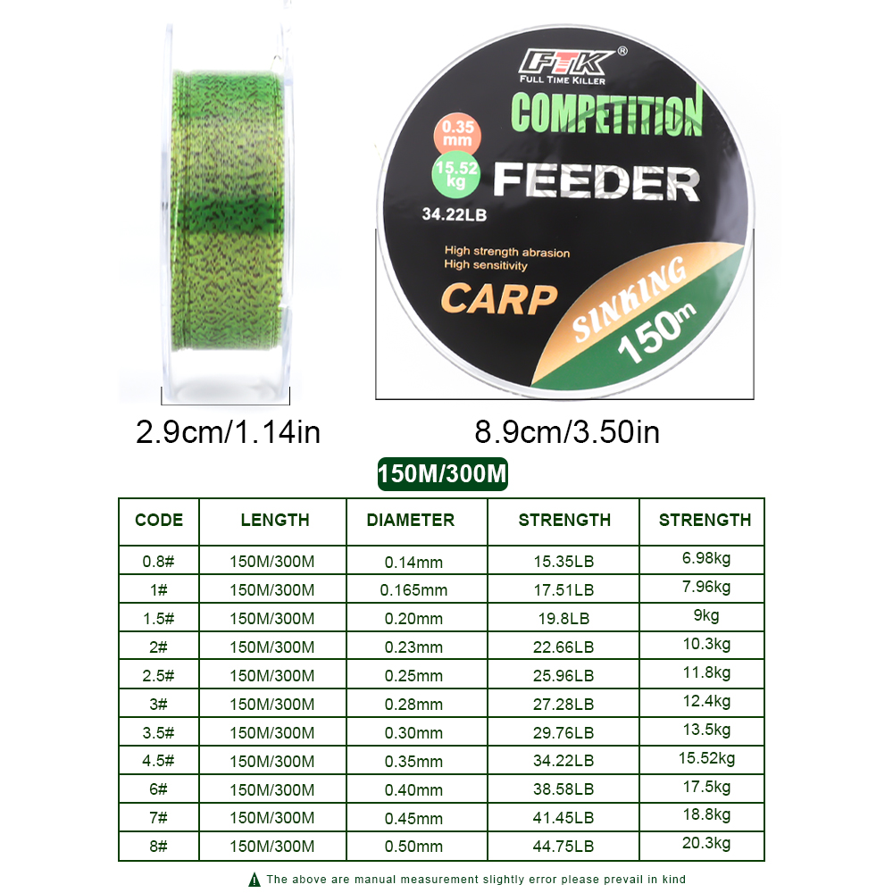 FTK 3D 투명 잉어 낚싯줄 나일론150m/300m  - Ice Fishing Line 리뷰 및 가격