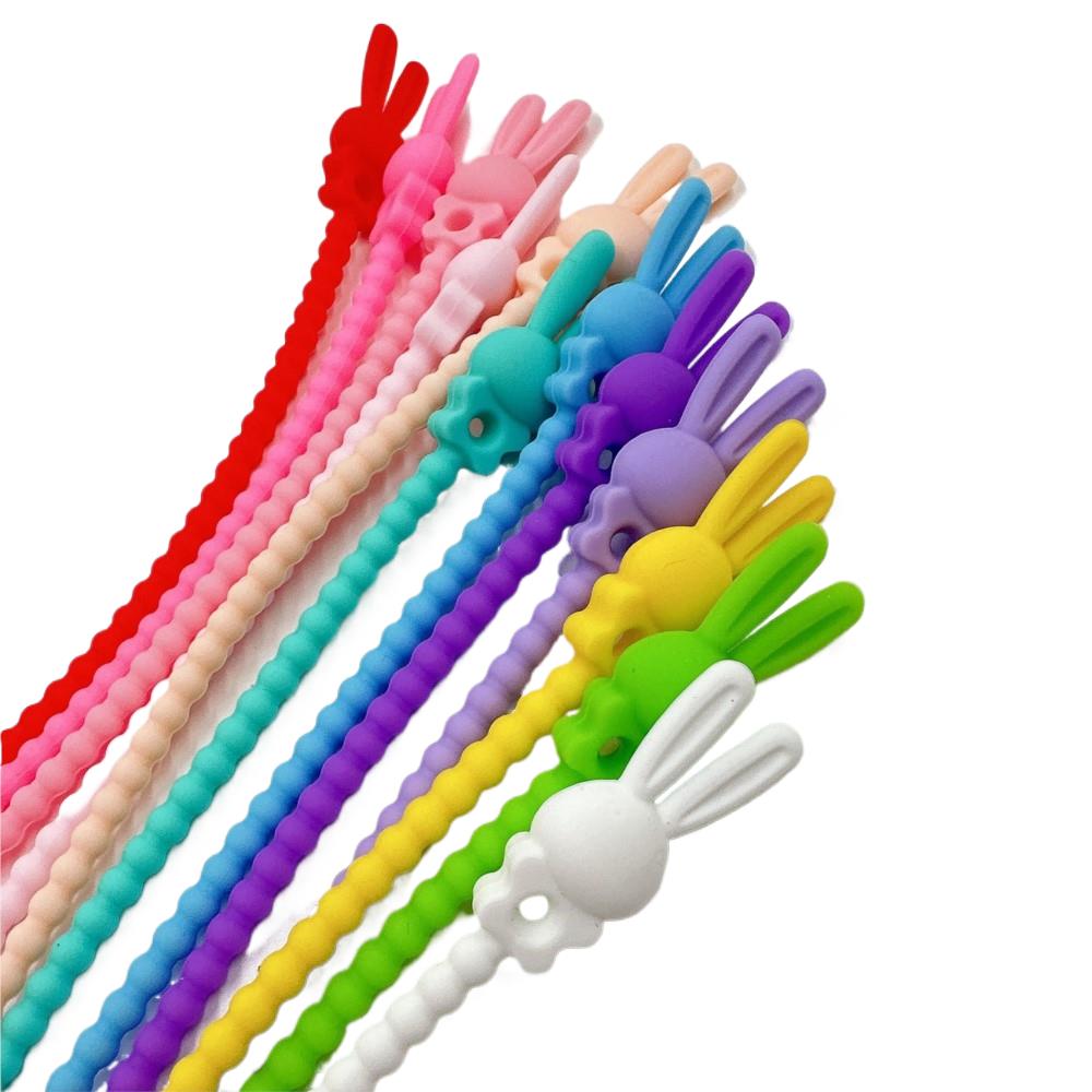 10개 꽃 모양 별 모양 실리콘 케이블 정리기 재사용  - Tippet Line 리뷰 및 가격